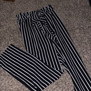 Striped dress pants
